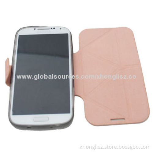 Flip Case for Samsung S4 with PC Back Cover/Various Colors